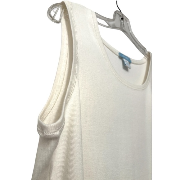 Ivory Ribbed Tank Top - Picture 6 of 6